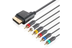 TNP Xbox 360 AV Component Composite Cable - Premium HDTV Video & RCA Stereo Cable With SPDIF Audio Out for Microsoft Xbox 360