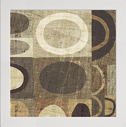 Frame Company Watson Range Modern Geometric Neutral II by Michael Mullan, Photo Frame - 8 x 8 Inches, White