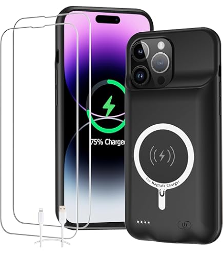 iPhone 14 Pro 128GB バッテリー75% Amazon.com: Battery Case for iPhone 14 Pro Max, 10800mAh High