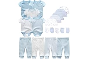 Chamie Newborn Baby Cute Design Bodysuit Short Sleeve One-Piece Baby Clothes for Boys and Girls