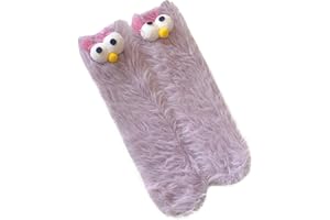 TFTSR Crazy Funny Fuzzy Silly Socks for Kids Women,Girls Fluffy Slipper Novelty Fun Socks,Boy Men Cute Cozy Soft Animal Socks