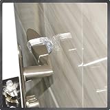 Ziranee Door Handle Bumpers 6 PCS PVC Transparent Wall Protectors view 2