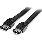 StarTech.com Shielded External eSATA Cable - eSATA cable - Serial ATA 150 - eSATA (M) to eSATA (M) (3 ft) - black (ESATA3)