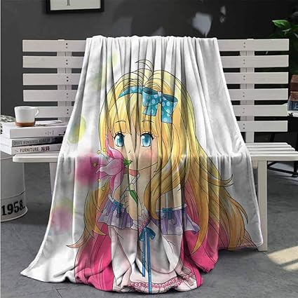Amazon Com Anime Warm Blankets Manga Cartoon Artwork For Couch