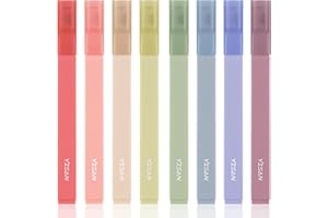 YISAN Highlighters Pastel Assorted Colors,Soft Tip Marker Pens No Bleed,Journal Pens,70931