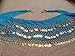 Buy Home Chiffon Dangling Gold Coins Belly Dance Hip Skirt Scarf Wrap Belt (Sky Blue)