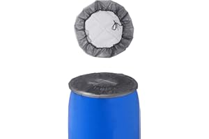 HUROUTD 1 Pcs Mesh Cover with Drawstring, Water Collection Buckets Cover Rain Collection Barrels Netting Screen for ​Preventing Fallen Leaves Debris and Small Object…