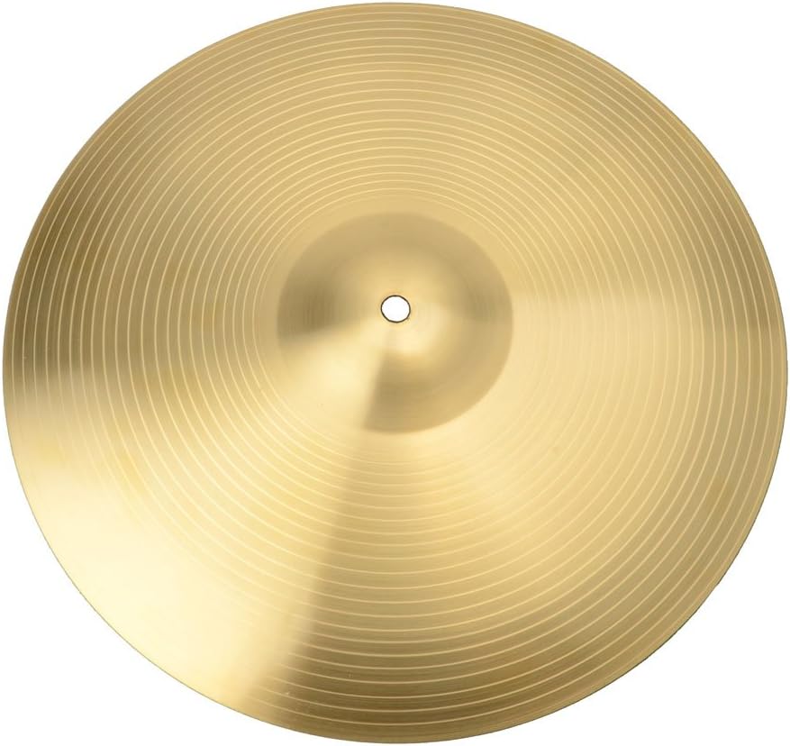 Kuyal Cymbals 18-inch,0.8mm Ride Cymbal,Copper Alloy Ride Cymbal for Drum Set -Golden