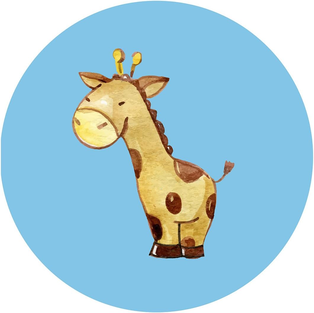 Magjuche Blue Giraffe Stickers Jungle Safari Boy Baby Shower