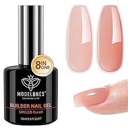 modelones Builder Nail Gel, 8-in-One Sheer Nude