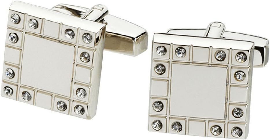 Visol Juventus Stainless Steel Square Frame Cufflinks
