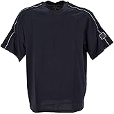 Armani Exchange Mens Ax Line Logo Regular Fit Heavy Jersey Tee