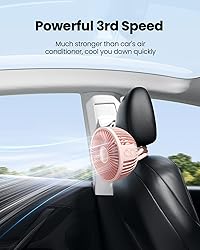 Gaiatop Baby Stroller Fan, 4000mAh Oscillating Mini