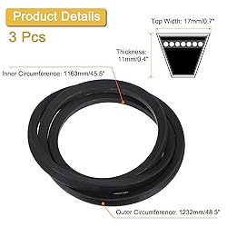 uxcell 3 Pack B45 1/2 Classic Wrapped