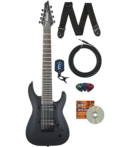 Amazon.com: Jackson JS Series Dinky JS32-8 - Satin Black with