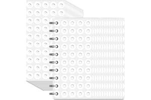 GENERIC 2500 Pcs Heavy Duty Hole Reinforcement Stickers - 1/4" Diameter Binder Hole Protectors, Self-Adhesive Paper Hole Reinforcements for 3-Ring Binders, Notebooks, & Punched Pages (Semi-Transparent)