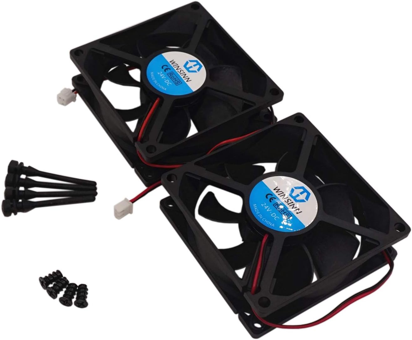 WINSINN 80mm Fan 24V DC Brushless Quiet Cooling 8025 80x25mm For PC Computer Case CPU Set-top Box Router Receiver DVR Playstation Xbox - Image 5