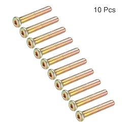 uxcell M8x50mm Furniture Screw Hex Socket Machine