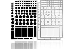 JIEHENG LED Light Blocking and Dimming Stickers,4 Sheets Cover White and Black,Light Dimming Blocking Stickers,Two Sheet is 5