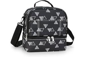 MOMIGO Breast Pump Bag Cooler Compartment for Breast Pump - Cooler and Moistureproof Bag Double Layer for Mother Breast Milk Pump Lunch Bag Outdoor Working (Triangle)