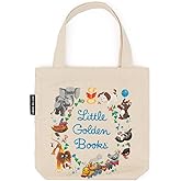 Out of Print Little Golden Books Mini Tote Bag with Inner Pocket - Small Tote Bag for Book Lovers and Kids