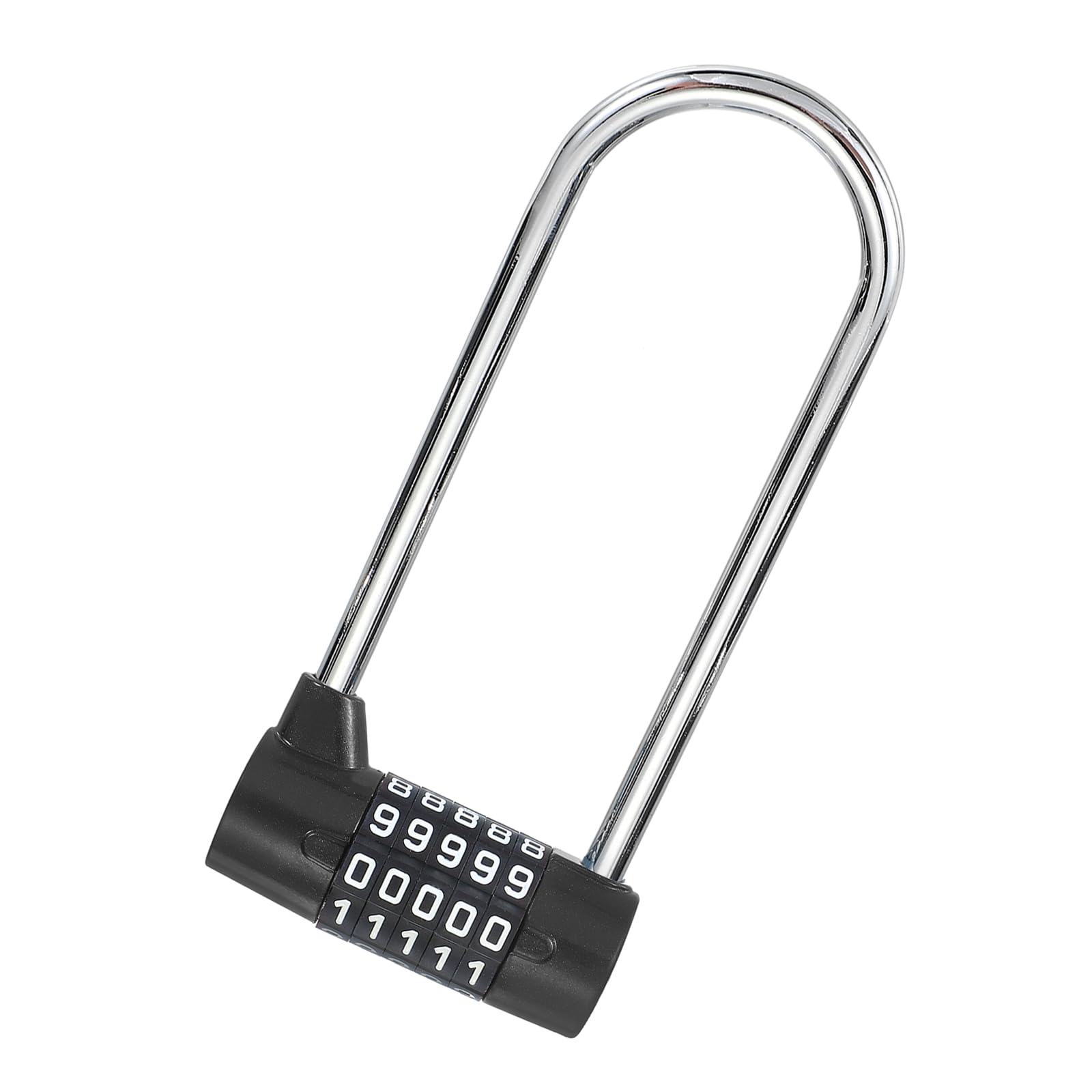 PATIKIL Combination Padlock, 5 Digit Gym Locker Lock Zinc Alloy Padlock Safety Padlock for Bike Gym Locker Employee Lockers Sports Locker Case Drawer - 1 Pack (Black)