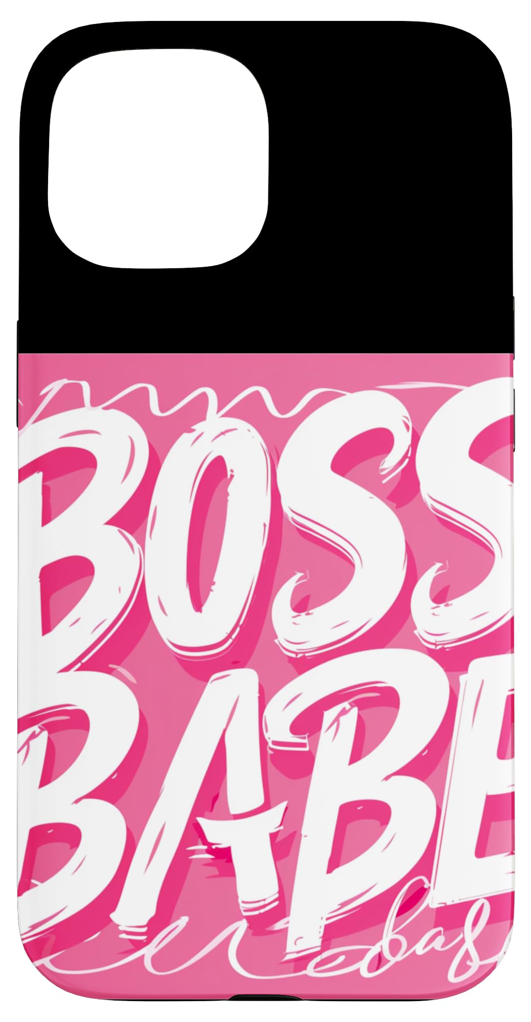 Nice pink Boss Babe Speech Case for iPhone 15