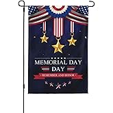 Memorial day 4th of july Flag decorations Decor Flags for Outside 12.5x18 Inch REMEMBER AND HONOR Patriotics Garden Flag Farmhouse Yard Indoor/Outdoor Decoration Banner Decor Gifts
