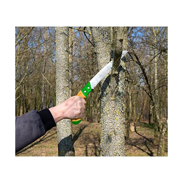 Royal Gardineer BaumsÃ¤ge: HandsÃ¤ge mit Grobzahnung & Holster, 30-cm-SÃ¤geblatt, 65Mn-Carbon-Stahl (BaumsÃ¤ge HandsÃ¤ge, SÃ¤gen, SÃ¤geblÃ¤tter) – Bild 5