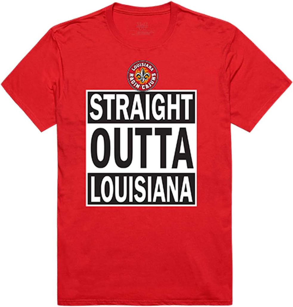 University of Louisiana at Lafayette NCAA Straight Outta College Tee t Shirt