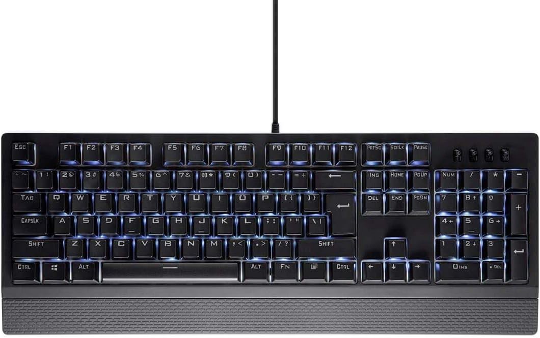 Monoprice Enthusiast - Backlit Full Size Red Switch Mechanical Keyboard (113790)