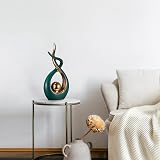 Misvayli Ceramic Abstract Art Statue Decor Green Modern Sculpture Home Table view 7