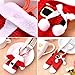 8 Pieces Christmas Table Decorations Christmas Silverware Holder Santa Suit Dinner Flatware Holders