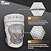 JBM BMX Bike Knee Pads and Elbow Pads with Wrist Guards Protective Gear Set for Biking, Riding, Cycling and Multi Sports Safety Protection: Scooter, Skateboard, Bicycle, Rollerblades (Silver, Adult)