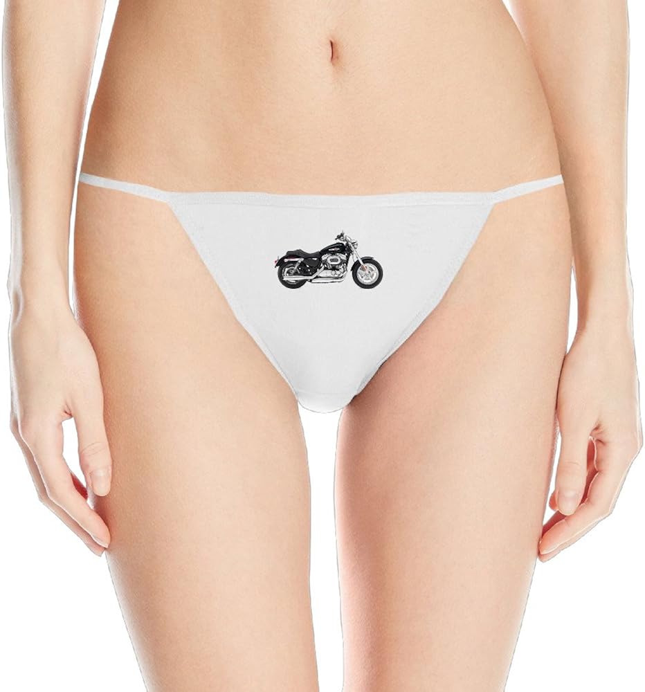 Solemon Ladies Harley Davidson Design G String Thong Underwear White Amazon.ca Clothing