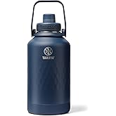 Takeya Sport 64 oz Triple-Insulated Stainless Steel Water Bottle, Spout Lid – Leakproof, Sweatproof, BPA-Free, Keeps Drinks Cold 36 Hrs, Hot 14 Hrs – Indigo