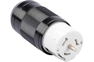 Sintron Generator Connector 50 Amp NEMA SS2-50R, USA/Canada Marine Shore 4-Pin Straight Blade Connector, 3 Pole 4 Wire Grounding 125V/250V, ETL Listed, Twist Locking Connector 50A CS6364 12500 Watts