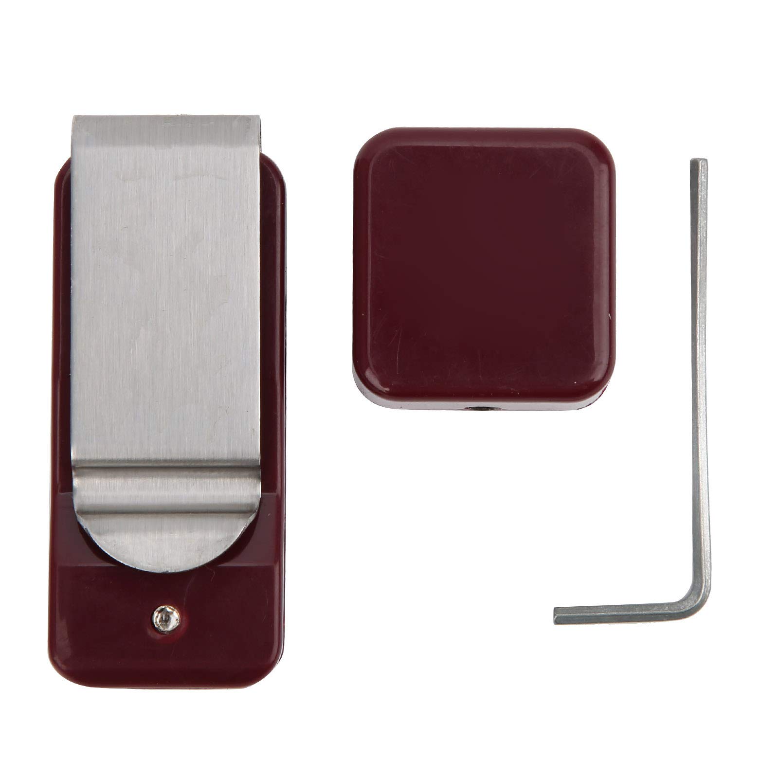 Vbestlife Mini Pocket Plastic Snooker Chalk Clip Billiards Pool Chalk Holder Cover Accessory Coffee Color,Billiards Supplies