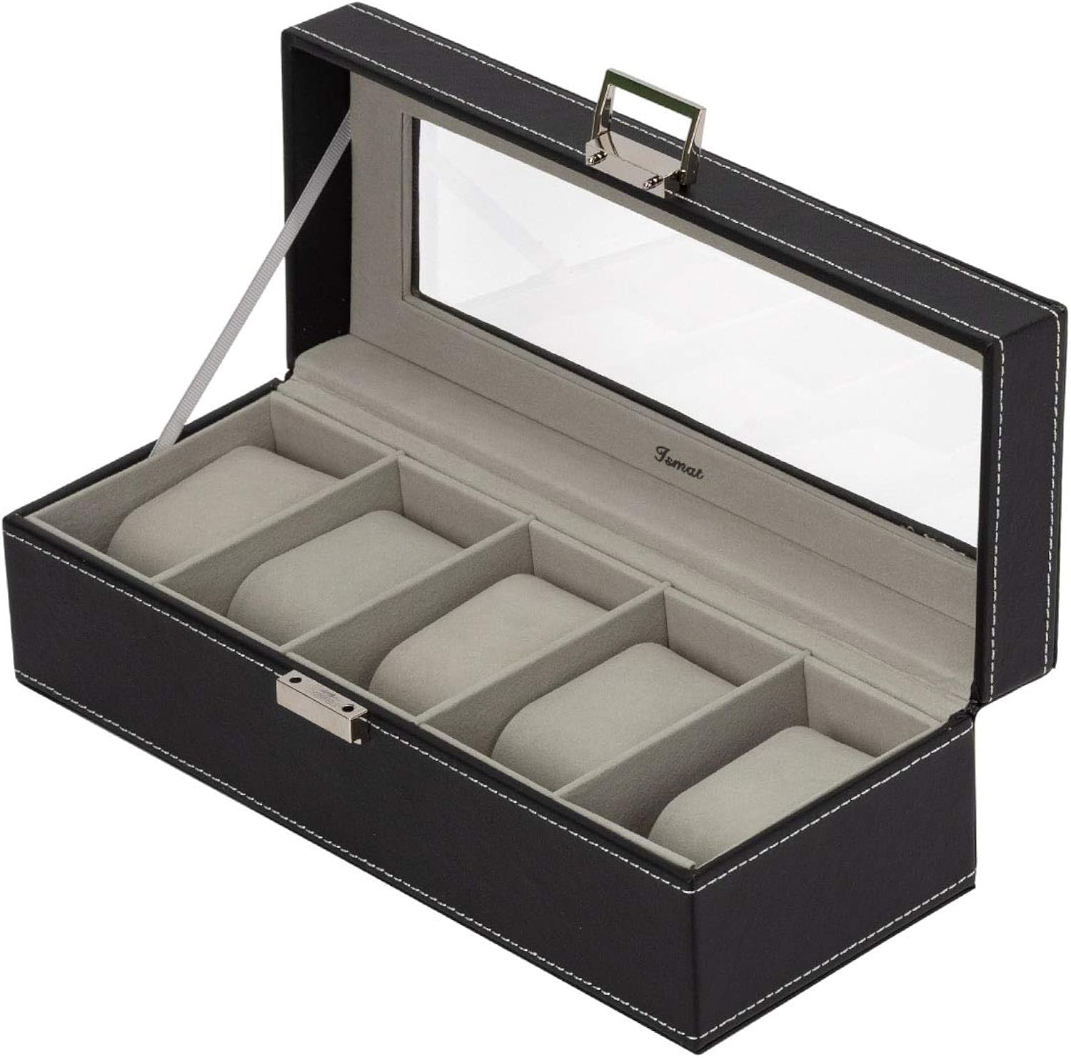 IsmatDecor Caja para Relojes Negra (5 Relojes): Amazon.es: Joyería