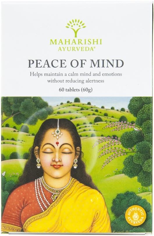 Peace of Mind Tablets - an Authentic Ayurvedic Natural Herbal Supplement That Helps Support The Mind's Natural Ability to Function in a Calm, Focused and decisive Fashion.
