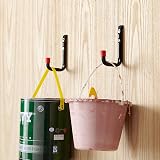 Dekton 2 PC 12 MM General Purpose Hooks Ladder Bicycle Tool Hose Wood Hanger view 5