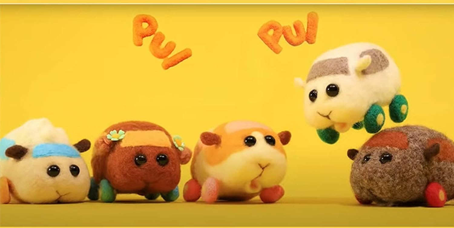 Amazon フェルトツール 羊毛フェルト ニードルフェルトでつくるpui Pui モルカーキット 初心者キット 動画制作過程 手芸制作 ポテト 羊毛フェルト 通販