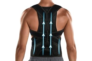 PAZAPO Posture Corrector for Men&Women - Back Brace for Lumbar Support and Upright - Breathable Back Straightener Back Corrector Posture Improve and Neck, Back, Shoulder Pain Relieve,X-Large(37-42 Inches)