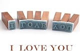 Tosnail 70 Pcs Wooden Rubber Alphabet Stamps Set with Storage Box view 4