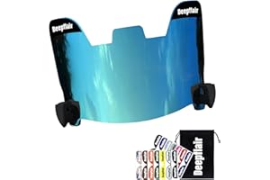 Deepflair Football Visor Tinted Football Visor Clear Football Visor Eye Shield Visor with Football Visor Clips for Helmet Football Protection Gear