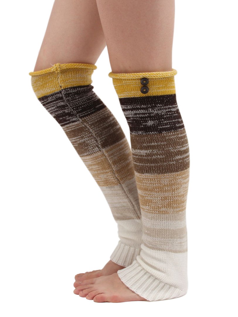 multi coloured leg warmers