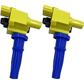 HLZ PRODUCT HIGH PERFORMANCE Ignition Coils Pack of 2 Compatible with Hyundai Sonata Santa Fe Kia Magentis Optima For Kia MAGENTIS OPTIMA 2.4L L4 G4JS/G4JP UF285 27301-38020 2730138010