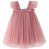 BGFKS Layered Tulle Ruffle Sleeveless Dress for Toddler Girls,Tutu Dress for Baby Girls Princess Dresses