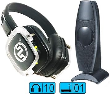 Silent Fitness Kit – 10 Auriculares inalámbrico sx809 + 1 transmisor 50 metros: Amazon.es: Electrónica