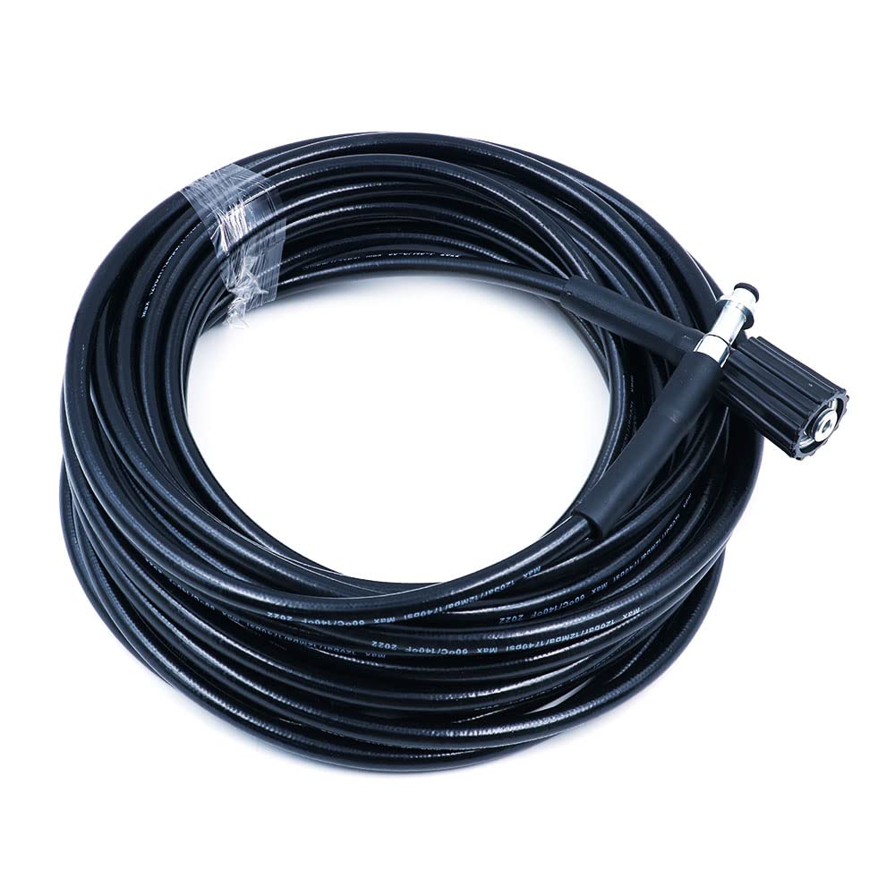 ZONADAH 15m Pressure Washer Hose 49ft x 1/4" 5800PSI M22 14mm Pin Replacement Quick Connector for Pressure Washer Hose Fits K2 K3 K4 K5 K6 K7